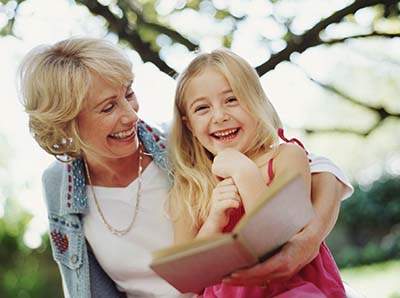 Grandmother and Granddaughter Grandmother and Granddaughter