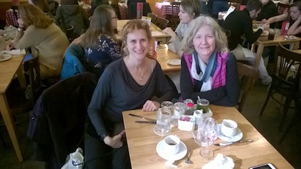 Yvette and Janice out to lunch Yvette and Janice out to lunch