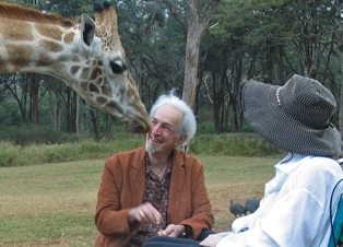 Nate and Nancy Berger on a safari in Kenya