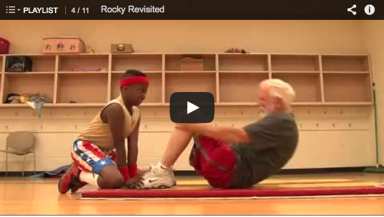 Rocky Revisited: Check out these kids and their coach practicing all the right moves to stay healthy, on YouTube at bit.ly/Rocky1