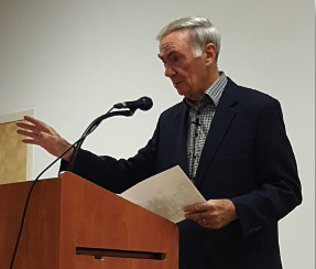 Sam Donaldson speaking at Albuquerque Oasis