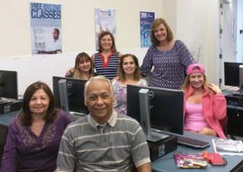 Alicia and Cristina with class at Broward County Library Alicia and Cristina with class at Broward County Library