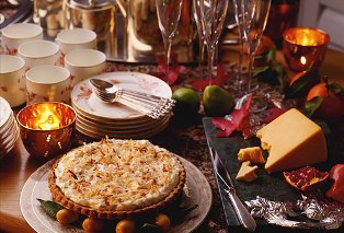 Table full of Holiday treats