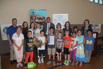 Mayor declaring "Catch Healthy Habits Day"