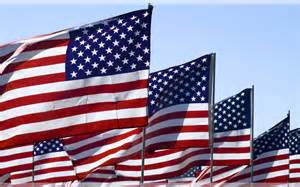 American Flags on Memorial Day