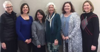 left to right: Jeanne Foster, Sarah Lovegreen, Anne Heinrich, Janice Branham, Dawn Anderson, Kim Berndt