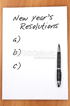 New Year's Resolutions New Year's Resolutions