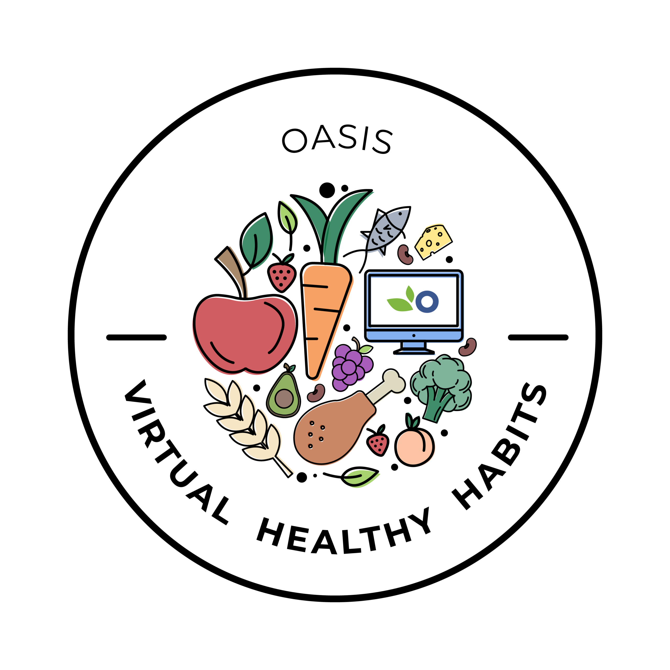 VHH Logo Color Virtual healthy habits logo in color